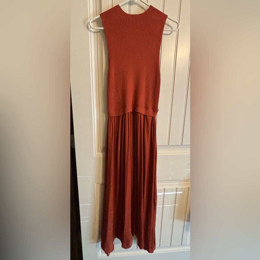 Simply Vera Vera Wang Terracotta Ribbed Knit Top